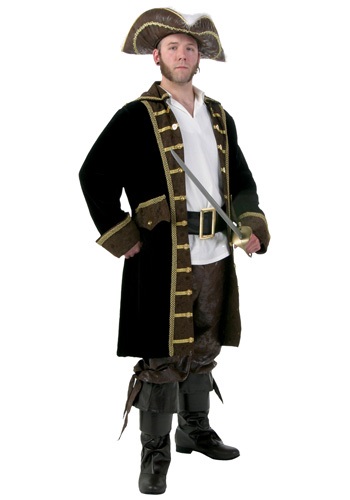 Fantasia masculino de pirata realista plus size - Men's Plus Size Realistic
